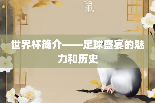 世界杯简介——足球盛宴的魅力和历史