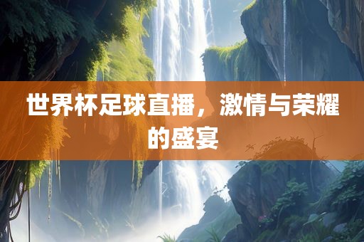世界杯足球直播，激情与荣耀的盛宴