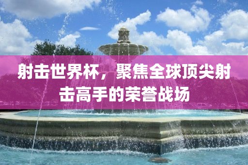 射击世界杯，聚焦全球顶尖射击高手的荣誉战场