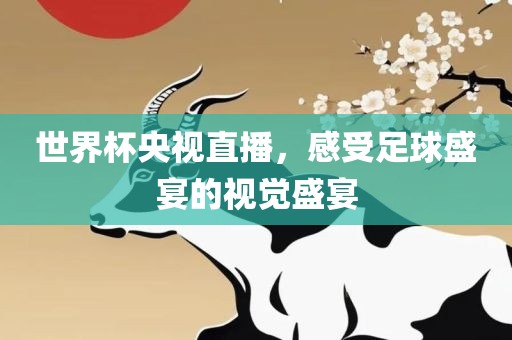 世界杯央视直播，感受足球盛宴的视觉盛宴