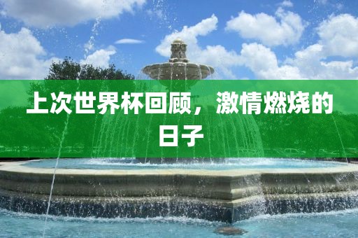 上次世界杯回顾，激情燃烧的日子