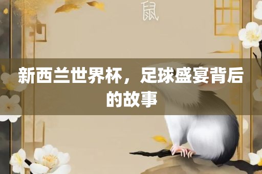 新西兰世界杯，足球盛宴背后的故事