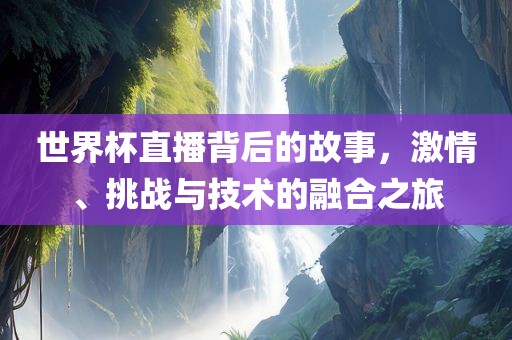 世界杯直播背后的故事，激情、挑战与技术的融合之旅常熟市高丰毛纺织品有限公司
