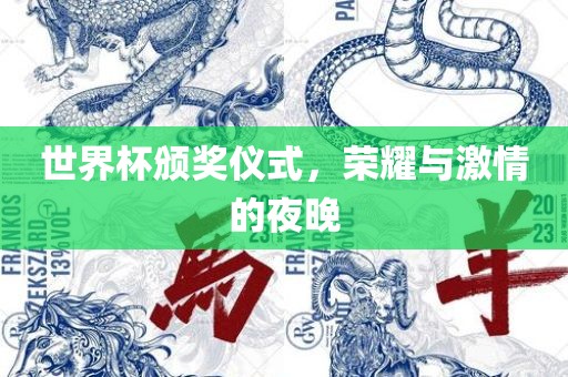 世界杯颁奖仪式，荣耀与激情的夜晚常熟市高丰毛纺织品有限公司