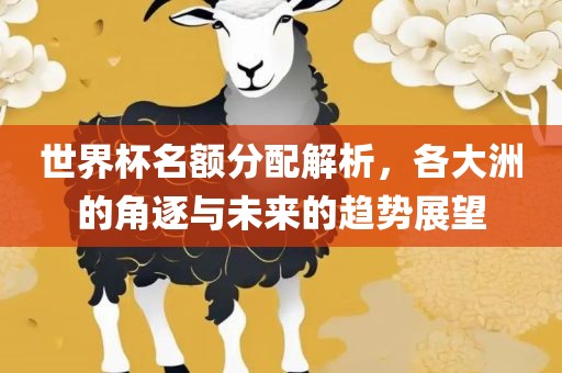 世界杯名额分配解析，各大洲的角逐与未来的趋势展望