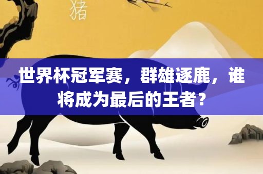 世界杯冠军赛，群雄逐鹿，谁将成为最后的王者？
