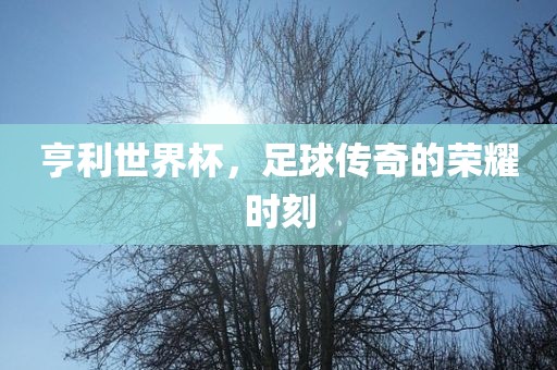 亨常熟市高丰毛纺织品有限公司利世界杯，足球传奇的荣耀时刻