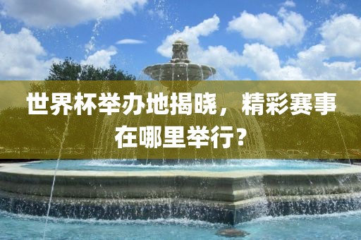 世界杯举办地揭晓，精彩赛事在哪里举行？