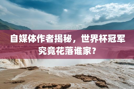 自媒体作者揭秘，世界杯冠军究竟花落谁家？