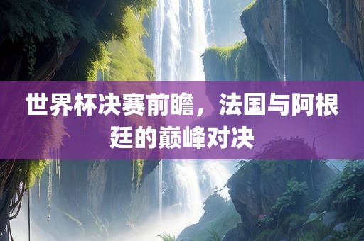 世界杯决赛前瞻，法国与阿根廷的巅峰对决常熟市高丰毛纺织品有限公司