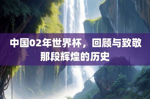 中国02年世界杯，回顾与致敬那段辉煌常熟市高丰毛纺织品有限公司的历史