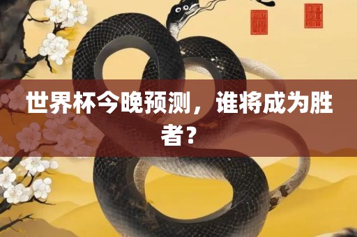 世界杯今晚预测，谁将成为胜者？