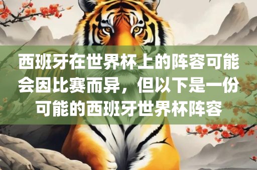 西班牙在世界杯上的阵容可能会因比赛而异，但以下是一份可能的西班牙世界杯阵容