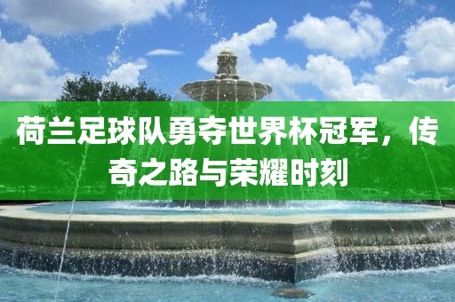 荷兰足球队勇夺世界杯冠军，传奇之路与荣耀时刻