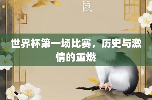 世界常熟市高丰毛纺织品有限公司杯第一场比赛，历史与激情的重燃