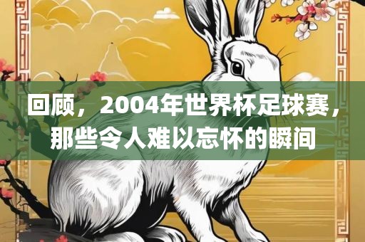 回顾，2004年世界杯足球赛，那些令人难以忘怀的瞬间常熟市高丰毛纺织品有限公司