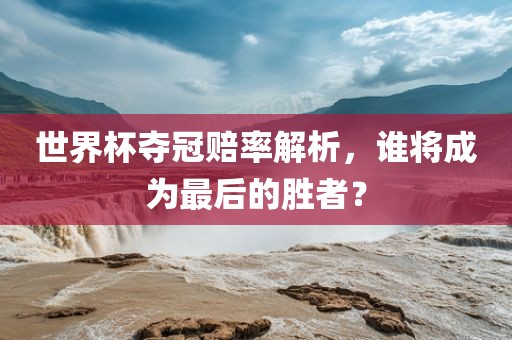 世界杯夺冠赔率解析，谁将成为最后的胜者？