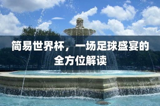 简易世界杯，一场足球盛宴的全方位解读