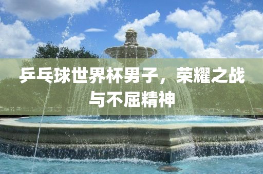 乒乓球世界杯男子，荣耀之战与不屈精神常熟市高丰毛纺织品有限公司