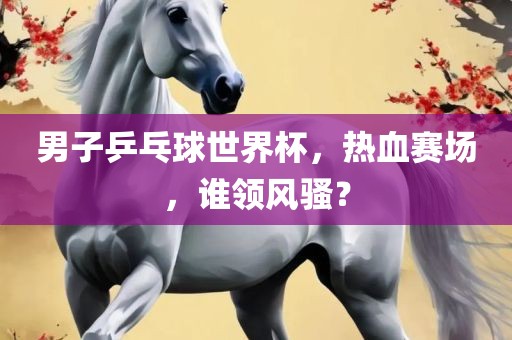 男子乒乓球世界杯，热血赛场，谁领风骚？常熟市高丰毛纺织品有限公司