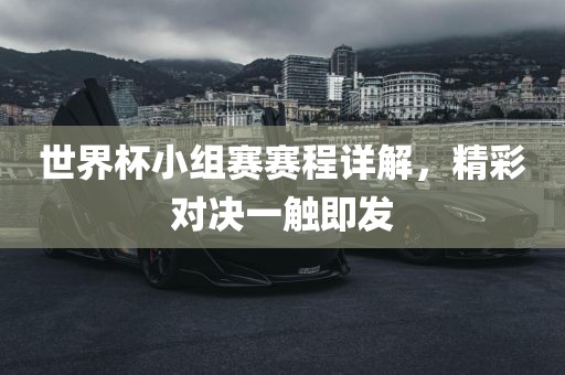世界杯小组赛赛程详解，精彩对决一触即发