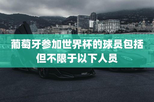 葡萄牙参加世界杯的球员包括但不限于以下人员