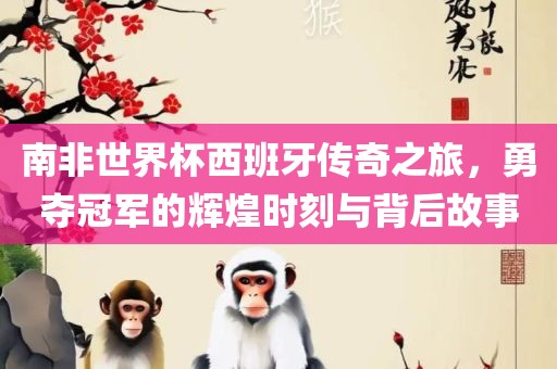 南非世界杯西班牙传奇之旅，勇夺冠军的辉煌时刻与背后故事