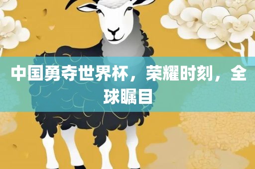 中国勇夺世界杯，荣耀时刻，全球瞩目