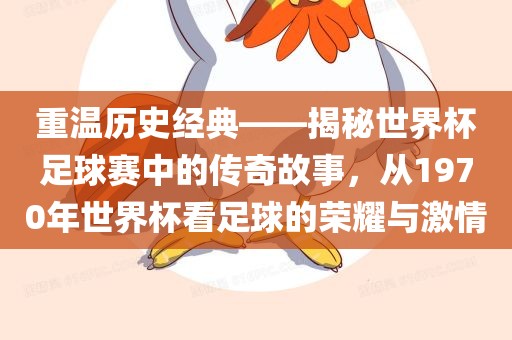 重温历史经典——揭秘世界杯足球赛中的传奇故事，从1970年世界杯看足球的荣耀与激情常熟市高丰毛纺织品有限公司