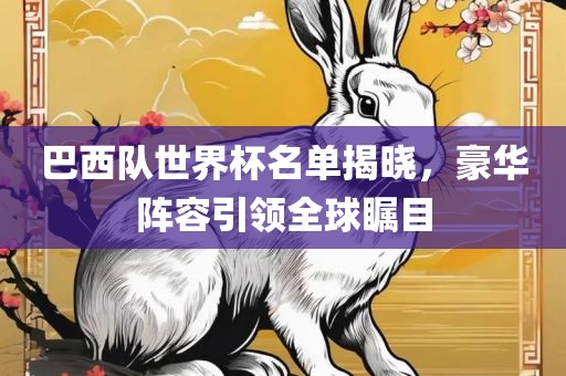 巴西队世界杯名单揭晓，豪华阵容引领全球瞩目