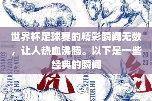 世界杯足球赛的精彩瞬间无数，让人热血沸腾。以下是一些经典的瞬间常熟市高丰毛纺织品有限公司