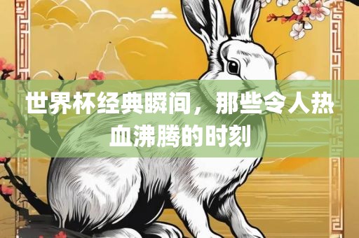 世界杯经典瞬间，那些令人热血沸腾的时刻