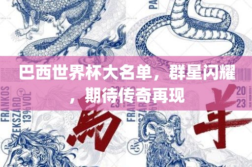巴西世界杯大名单，群星闪耀，期待传奇再现