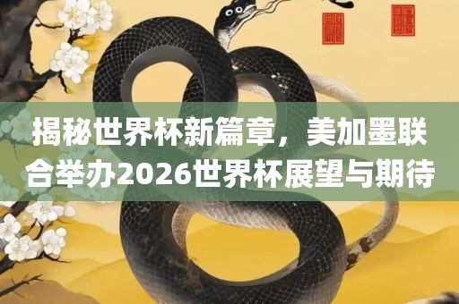 揭秘世界杯新篇章，美加墨联合举办2026世界杯展望与期待常熟市高丰毛纺织品有限公司