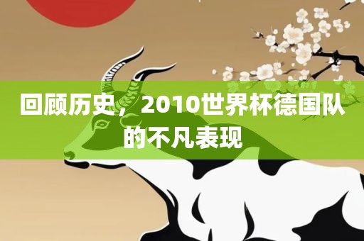回顾历史，2010世界杯德国队的不凡表现