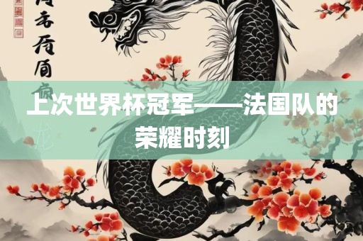 上次世界杯冠军——法国队的荣耀时刻常熟市高丰毛纺织品有限公司