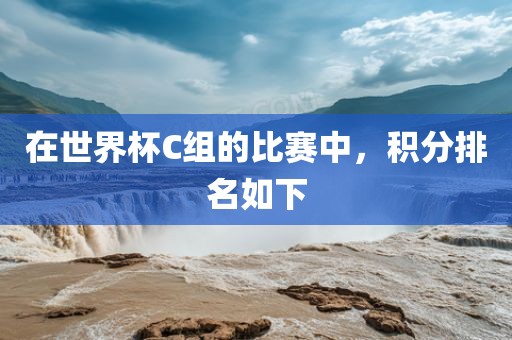 在世界杯C组的比赛中，积分排名如下常熟市高丰毛纺织品有限公司