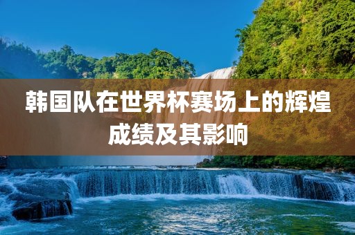 韩国队在世界杯赛场上的辉煌成绩及其影响常熟市高丰毛纺织品有限公司