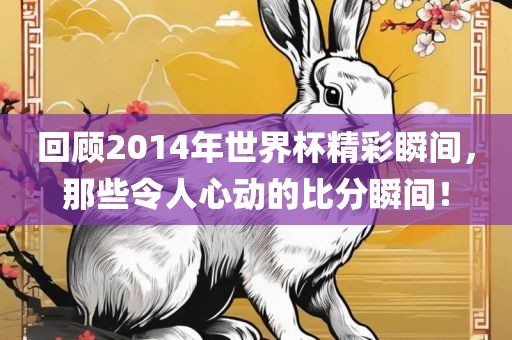 回顾2014年世界杯精彩瞬间，那些令人心动的比分瞬间！
