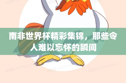 南非世界杯精彩集锦，那些令人难以忘怀的瞬间常熟市高丰毛纺织品有限公司