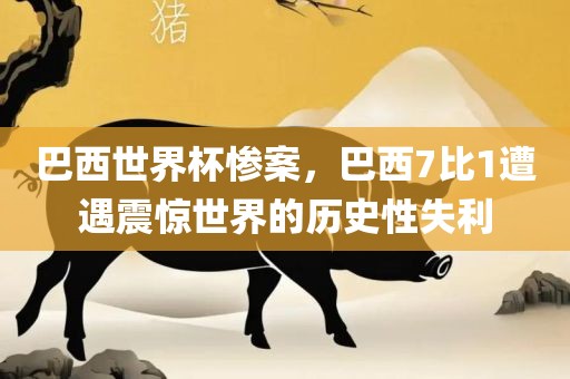 巴西世界杯惨案，巴西7比1遭遇震惊世界的历常熟市高丰毛纺织品有限公司史性失利