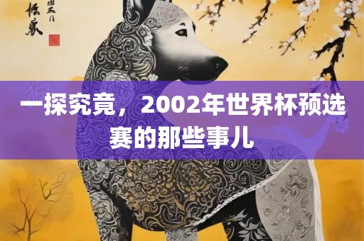 一探究竟，2002年世界杯预选赛的那些事儿常熟市高丰毛纺织品有限公司