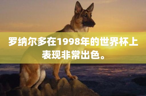 罗纳尔多在1998年的世界杯上表现非常出色。
