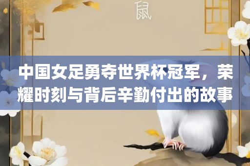 中国女足勇夺世界杯冠军，荣耀时刻与背后辛勤付出的故事