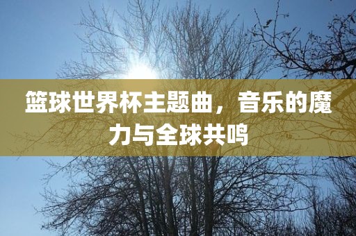 篮球世界杯主题曲，音乐的魔力与全球共鸣常熟市高丰毛纺织品有限公司