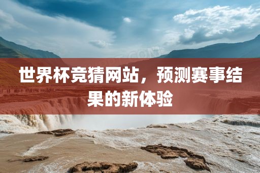 世界杯竞猜网站，预测赛事结果的新体验