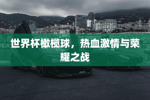 世界杯橄榄球，热血激情与荣耀之战