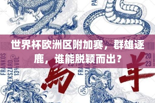世界杯欧洲区附加赛，群雄逐鹿，谁能脱颖而出？