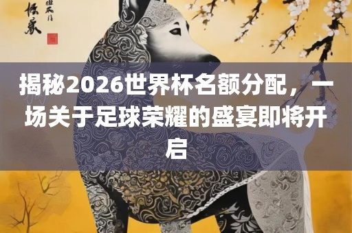 揭秘2026世界杯名额分配，一场关于足球荣耀的盛宴即将开启常熟市高丰毛纺织品有限公司