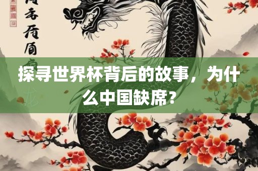 探寻世界杯背后的故事，为什么中国缺席？